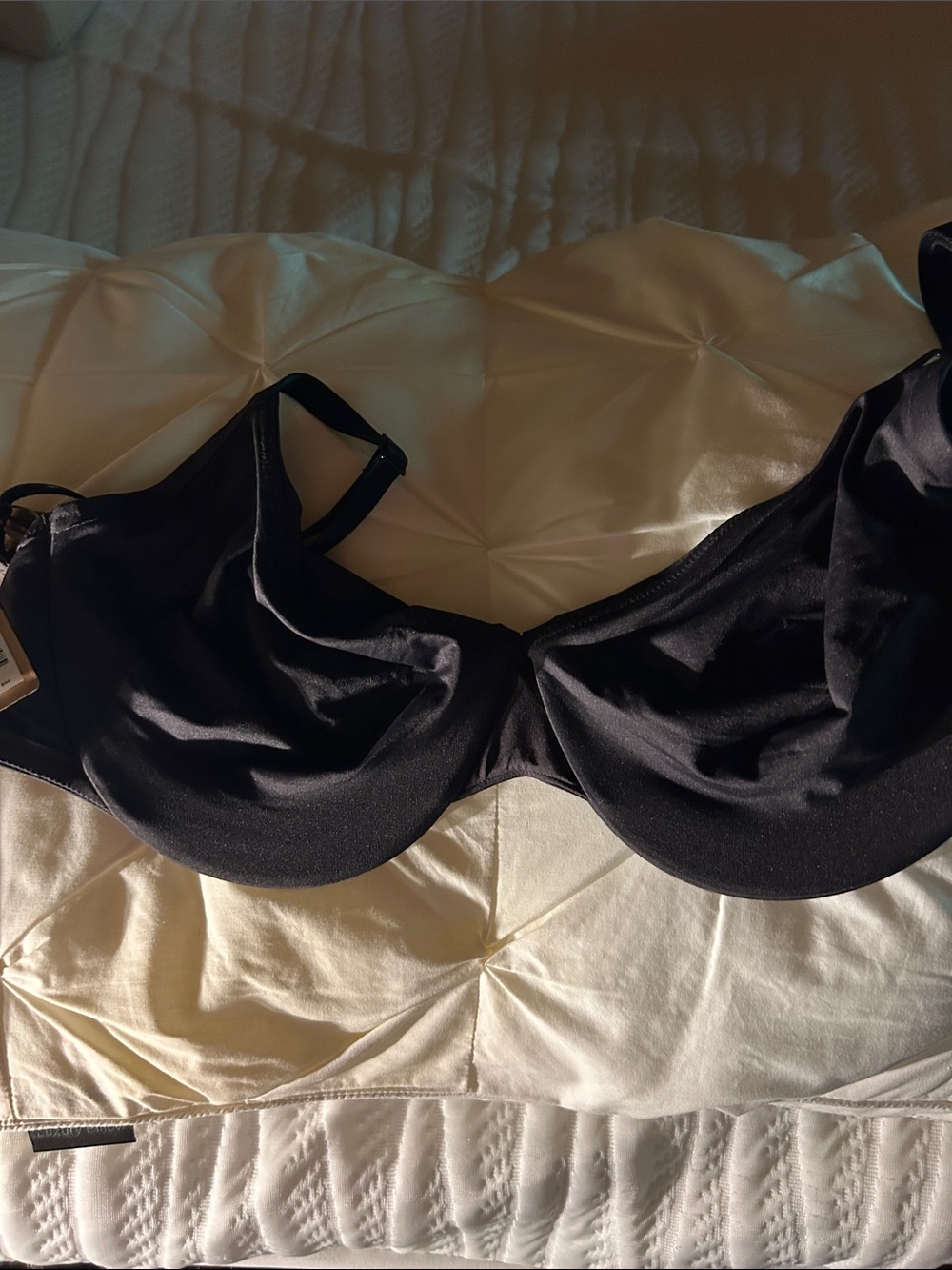 SKIMS Black Underwire Signature Swim Full Coverage Swim Top NWT